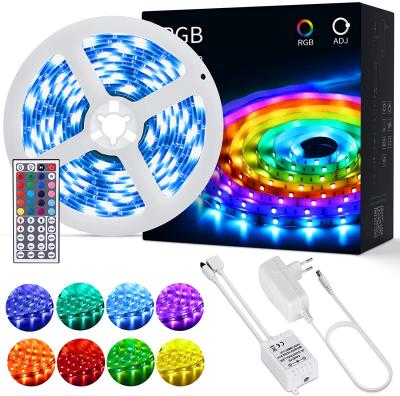 China Park Light SMD 5050 LED Strip RGB Factory Outlet Colorful Decoration IP65 12V Max Waterproof Luminous White Body Lamp Copper Power for sale