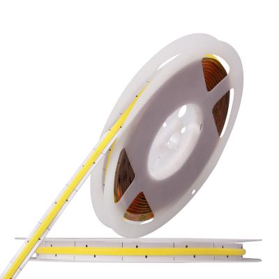 China HOME manufacturer safe voltage soft lighting dotless linear benable cob led strip light cct for sale