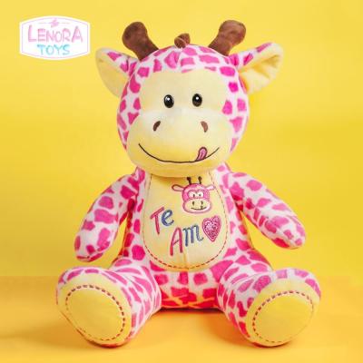 China Wholesale Custom Promotion Toys Safe Plush Stuffed Soft Forest Animals Dog Sheep Teddy Bear Baby Toy Giraffe For Kids for sale