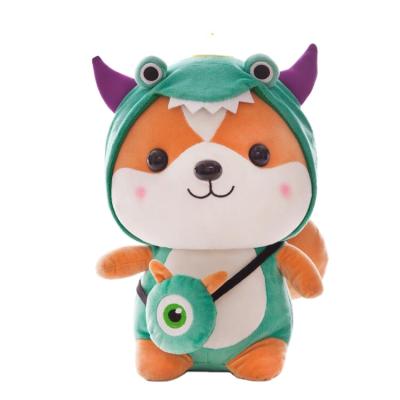 China Creative Comfortable Cute Squirrel Doll To Change Into Dinosaur Plush Toy Children The Doll For Girl's Birthday Gift Cloth Doll for sale