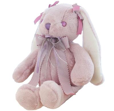 China Wholesale Kids Toy Gift Cute Rabbit Rabbit Doll Girl Heart Plush Toy Love Design Purple Plush Toy Pink Soft Toy Long Ears for sale