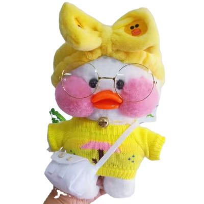 China Café Mimi Duck Sweater Scarf Little Yellow Duck Various Colors Stuffed from Toy Gift Creative Little Yellow Duck Stuffed Plush Toy Lalafanfan d'enfants for sale