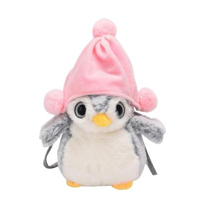 China New Penguin Doll One Shoulder Bag Cartoon Cute Animal Cute Bear Fashion Soft Stuffed Plush Toy Bag Toy for sale