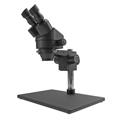 China Aluminum Alloy Industrial Used Mobile Phone Repairing 7 Times~45 Times Large Base Stereo Binocular Zoom Microscope Stereo Zoom for sale