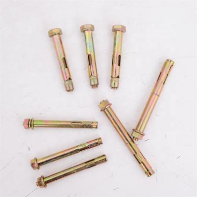 China Carbon Steel Carbon Steel Sleeve Anchor Bolt With Hex Nut 3/8*2-1/2 for sale