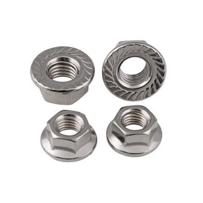 China Heavy Industry Stainless Steel Hex Flange Nuts M6 M8 M10 for sale