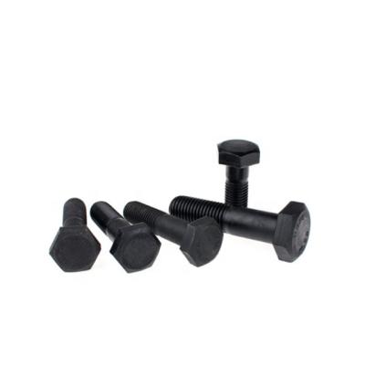 China Steel structure use construction use black oxide grade 8.8/10.9 high strength hexagon structural bolts for sale