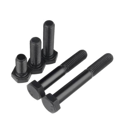 China Carbon Steel Grade 8.8 Steel Black DIN933 Hex Bolt for sale