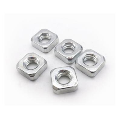 China Heavy Industry JIS DIN Standard Square Nut High Quality Carbon Steel Galvanized Square Nuts for sale