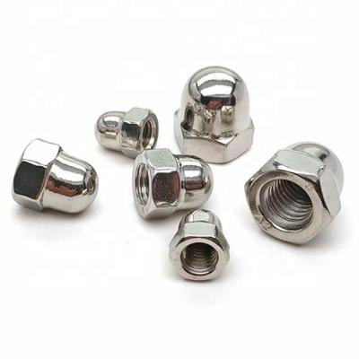 China Heavy Industry Factory Supply Hex Dome Nuts Doom Nuts Zinc Chrome Round Nut for sale