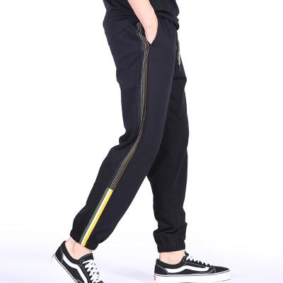 China Anti-pilling Product Fit Jogger Side Stripe Zipper Pocket Track Pants Hot Selling Skinny Night for sale