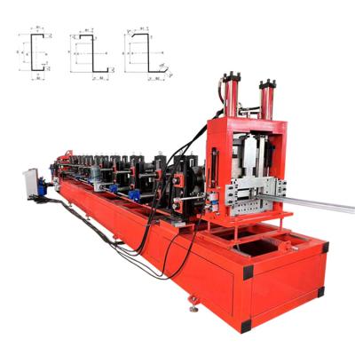 China Building Material Shops Full automatic CZ purlin profile light gauge steel frame roll forming machine for sale