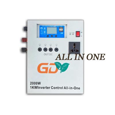 China 1000w 12V 220V 1000watt 1kw solar inverters with home appliance Donghui controller inverter all in one for sale