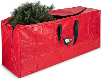 China Sustainable Christmas Tree Storage Bag Up To 9 Feet With High Performance Zipper Christmas Tree Storage Bag for sale