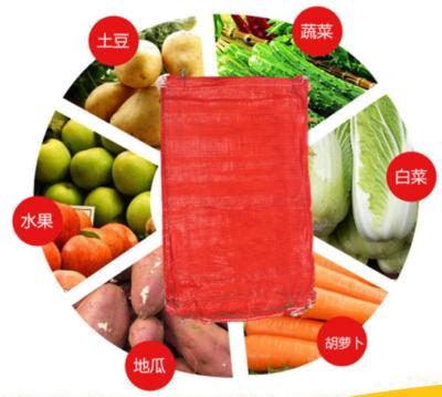 China Eco-Friendly Recyclable PP Vegetable Net Bag, Orange Potato Garlic Fruit Firewood Mesh Bag, Onions Mesh Bags for sale