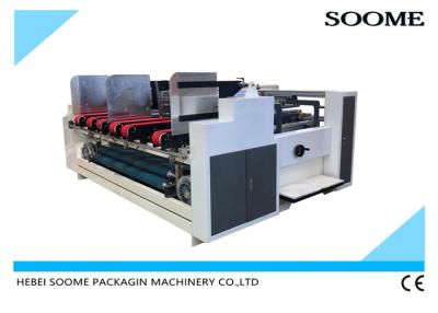 China Double Piece Semi Automatic Carton Folder Gluer For Corrugated Box for sale