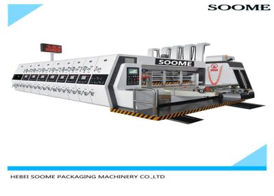 China 1050*2000 4 Colors Flexo Printer Slotter Machine 180m/Min For Corrugated Sheet for sale