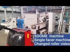 Cassette type single facer machine