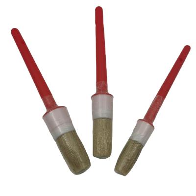 China 2021 Hot Selling Three Sizes Factory Head Round Brush Tapered Filament Bristle Round Brush for sale