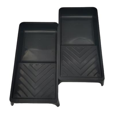 China Durable Wholesale Painting Tools Black Plastic Paint Tray For Paint Roller for sale