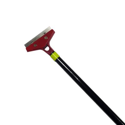 China Hot sale portable alloy long handle cleaning shovel, floor blade, glass rubber scraper for sale