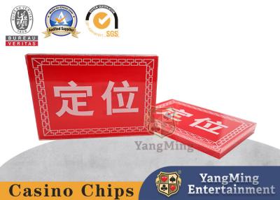 Chine 10mm Acrylique Carré Red Bull Position de carte de poker Table Top Position du jeu à vendre