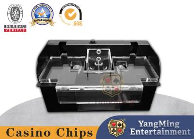 Chine Black Metal Iron Poker Shuffler 2 ensembles Conception automatique Texas Baccarat Poker Shuffler à vendre