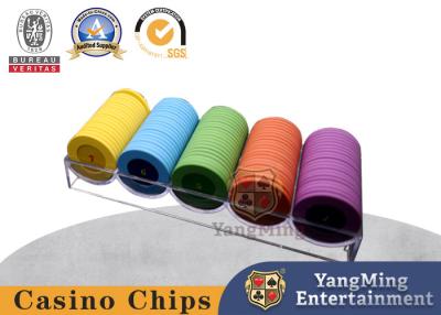 China 100 Stück runde Chips schwebende leichte Casino-Chips ohne Deckel geeignet für Kartenspiele zu verkaufen