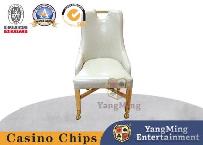 Chine Chaise roulante coulissante en métal de baccarat casino poker club jeux de table joueurs chaise avec accoudoirs à vendre