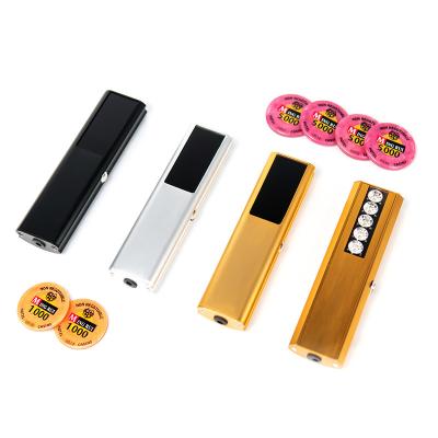 China Gold Black Wireless Charging Poker Chip Code Checker Casino Baccarat Jogos de mesa de poker à venda