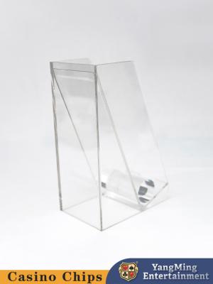 China Baccarat Poker Table Discard Holder Transparent Acrylic 8 Deck Playing Cards Box for sale