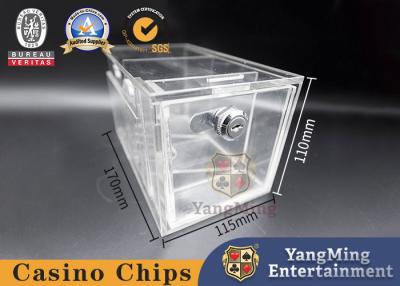 China Acrylic Thicken Full Transparent Poker Discard Holder 8 Decks With Lock for sale