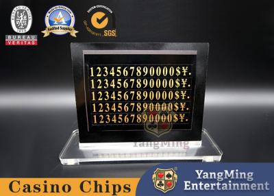 China Elektronische Bet Limit Sign With Customized Art der Blackjack-Kasino-Gesellschaftsspiel-LED zu verkaufen