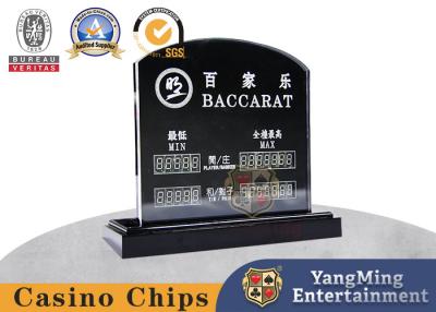 Chine Fabrique dédiée personnalisée LED tables électroniques Limit Sign Casino Club Table Lanterne Acrylique Sculpture Bet Sign Dragon Tiger Tables de jeu Jeux à vendre