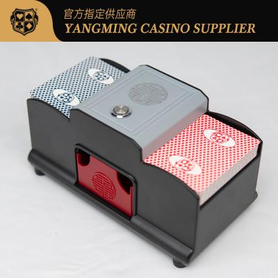 China 2 Decks Of Battery-Powered Dual-Purpose Poker Shuffler Baccarat Texas Amusement Game Table Shuffler for sale