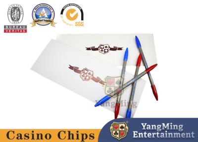 Chine papier record de jeu de résultat de jeu de carte de Tableaux de tisonnier de casino de systèmes de jeu du baccara 157g à vendre