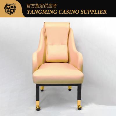 China Luxe aangepaste Wynn Macau Casino speler stoel Baccarat gaming stoel met wielen Te koop