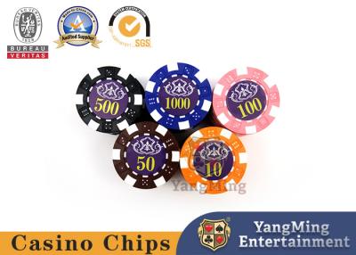 China ABS Plastic Dice Poker Chips with UV Protection Casino Table Game Poker Chip Set for sale