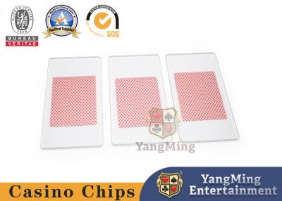 China Original Custom Thickened Acrylic Frosted Playing Card Button Baccarat Blackjack Gambling Table Cover Board for sale