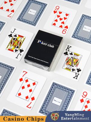 China Cajas de juego grandes de plástico de PVC Impreso 33 cartas Caja negra para el juego de Texas Hold'Em en venta