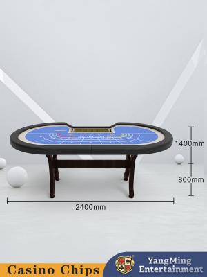 China Baccarat I-Beam H-Leg vouw tafel gokken Entertainment Leisure Club Poker Game Table Te koop