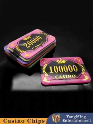 China Fabriek gepersonaliseerde poker violette anti-valse chips casino poker tafel spel tafel chips Te koop