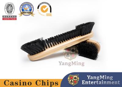 China Original Customization Wood Color Casino Cleaning Brush Gambling Poker Table Waterproof for sale