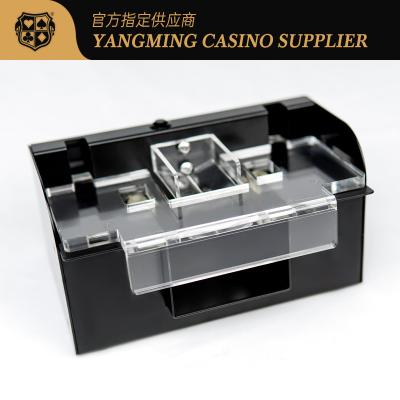 China Factory New Style 2 Decks Texas Poker Table Casino Accessories Plastic Card Shuffler Poker Table Shuffler Machine for sale