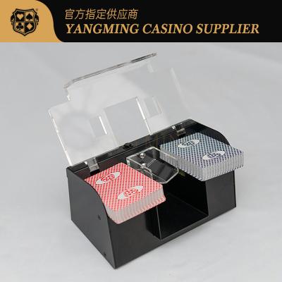 Chine Vente de stock 2 Decks Métal Iron Poker Shuffler Casino Club Leisure Poker Table de jeu Shuffler à vendre