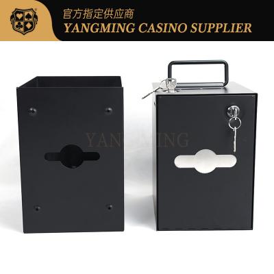 Chine Caisse de verrouillage en métal noir pour les jeux de poker de casino. à vendre