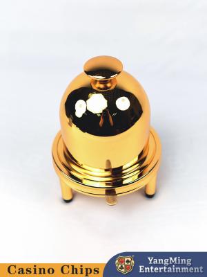 Chine Taille de casino Jeu de table Coupe à dés Coupe en verre en métal noir complet conception du couvercle Opération manuelle à vendre