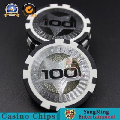 China Texas Hold sie Schürhaken-Spieltisch-Laser-Aufkleber bricht 11.5g Clay Core Poker Star ab zu verkaufen