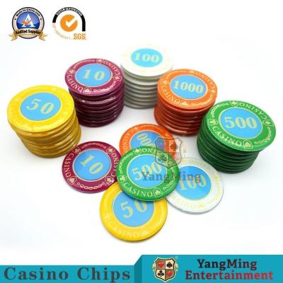 China 730 Pcs Acrylic Crystal Chips Set Poker Game Independent UV Violet for sale