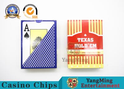 China Cartões de jogo impermeáveis do plástico do PVC para Texas Hold eles dobro do jogo tomado partido geado à venda